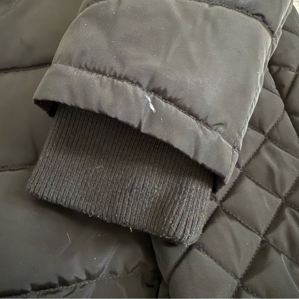 Kenneth Cole New York Black Puffer Women’s Warm Hooded Long Quilted XL Jacket - Picture 11 of 12